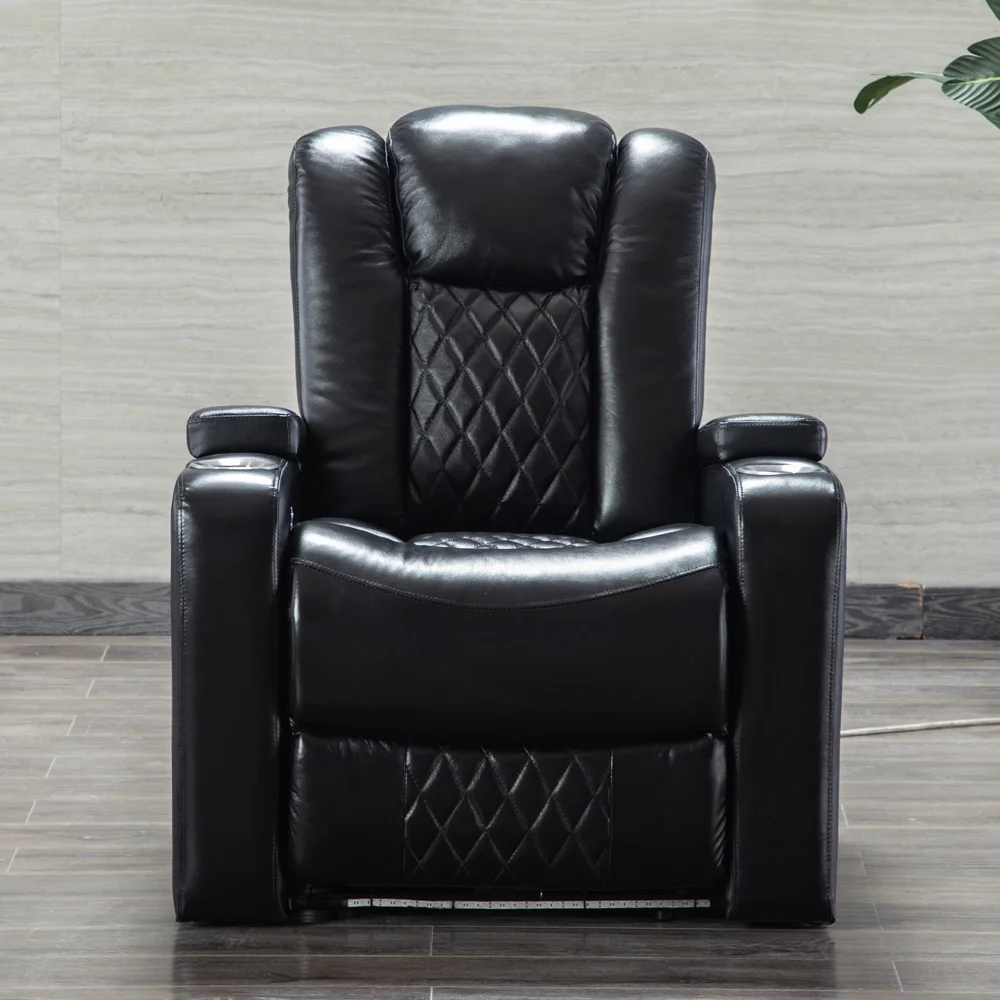 Лидер продаж, освещенное кресло-реклайнер для кинотеатра, черное кожаное кресло-реклайнер с подстаканником
Лидер продаж, освещенное кресло-реклайнер для кинотеатра, черное кожаное кресло-реклайнер с подстаканником