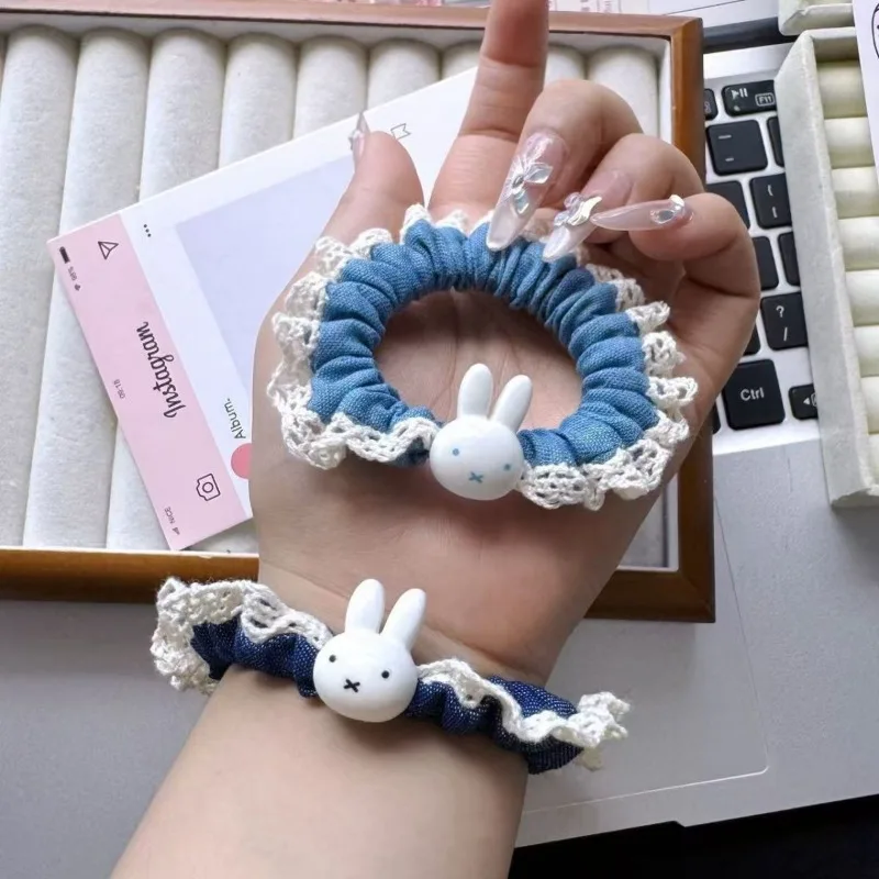 New Kawaii Miffy Rabbit Sweet Lace Lace Hairband Simple Girl Ponytail Small Intestine Ring High Beauty Cute Hairstring Girl Gift
New Kawaii Miffy Rabbit Sweet Lace Lace Hairband Simple Girl Ponytail Small Intestine Ring High Beauty Cute Hairstring Girl Gift