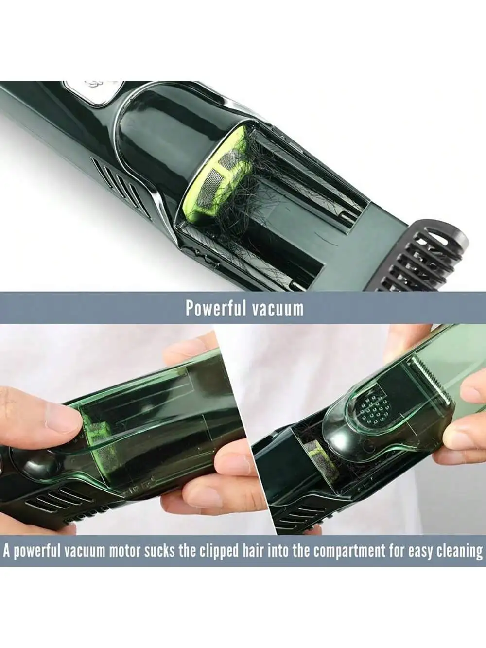 1pc 1400mAh Washable Full Body USB Charge Hair Trimmer With LED Display, Automatic Hair Suction , Professional Cordless Hair Cli
1pc 1400mAh Washable Full Body USB Charge Hair Trimmer With LED Display, Automatic Hair Suction , Professional Cordless Hair Cli