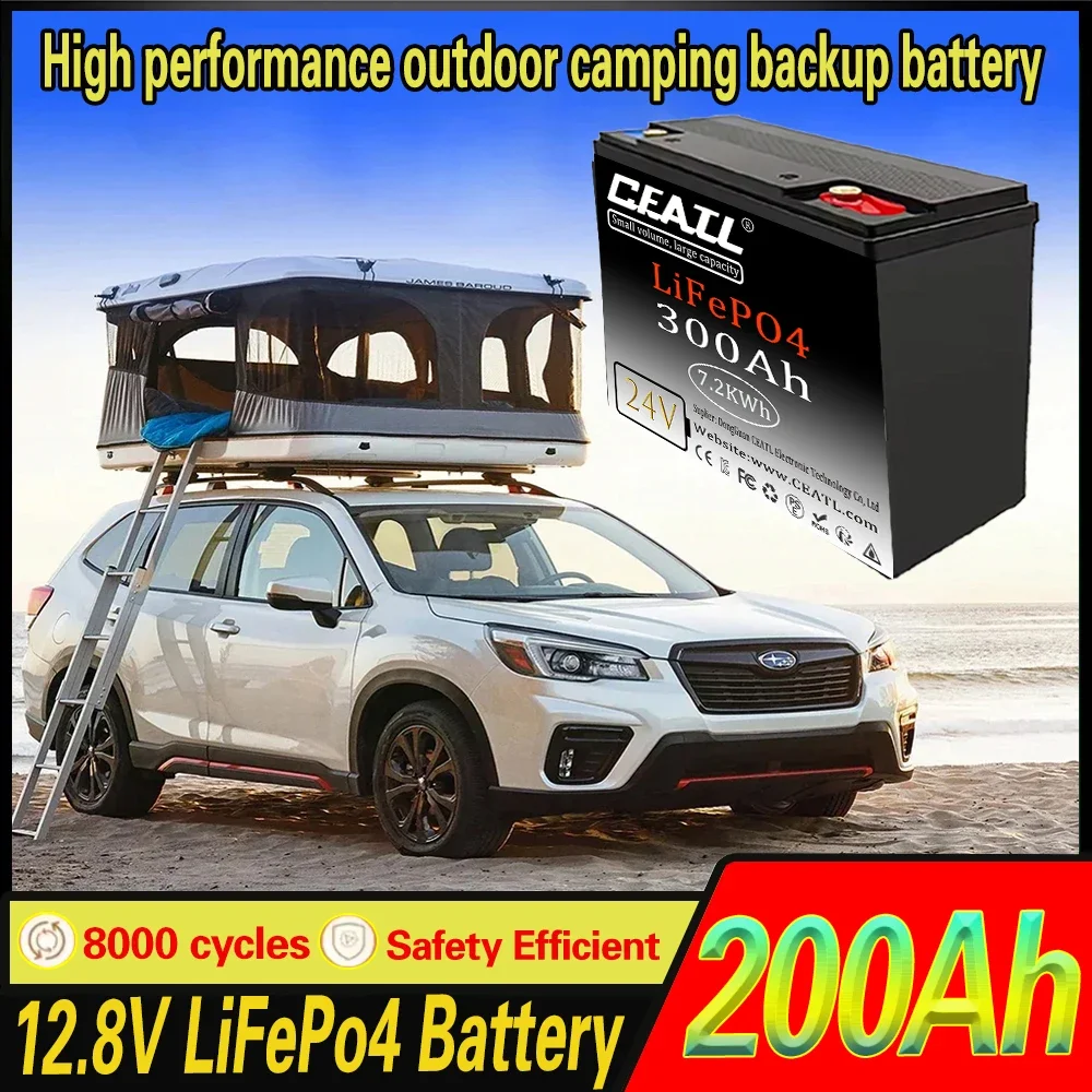Rec hargeable Battery, 32700 Lithium Battery, 24V 500Ah LiFePO4 Built-in 200A BMS,for RV/Camper, Solar, Marine, Overland/Van
Rec hargeable Battery, 32700 Lithium Battery, 24V 500Ah LiFePO4 Built-in 200A BMS,for RV/Camper, Solar, Marine, Overland/Van