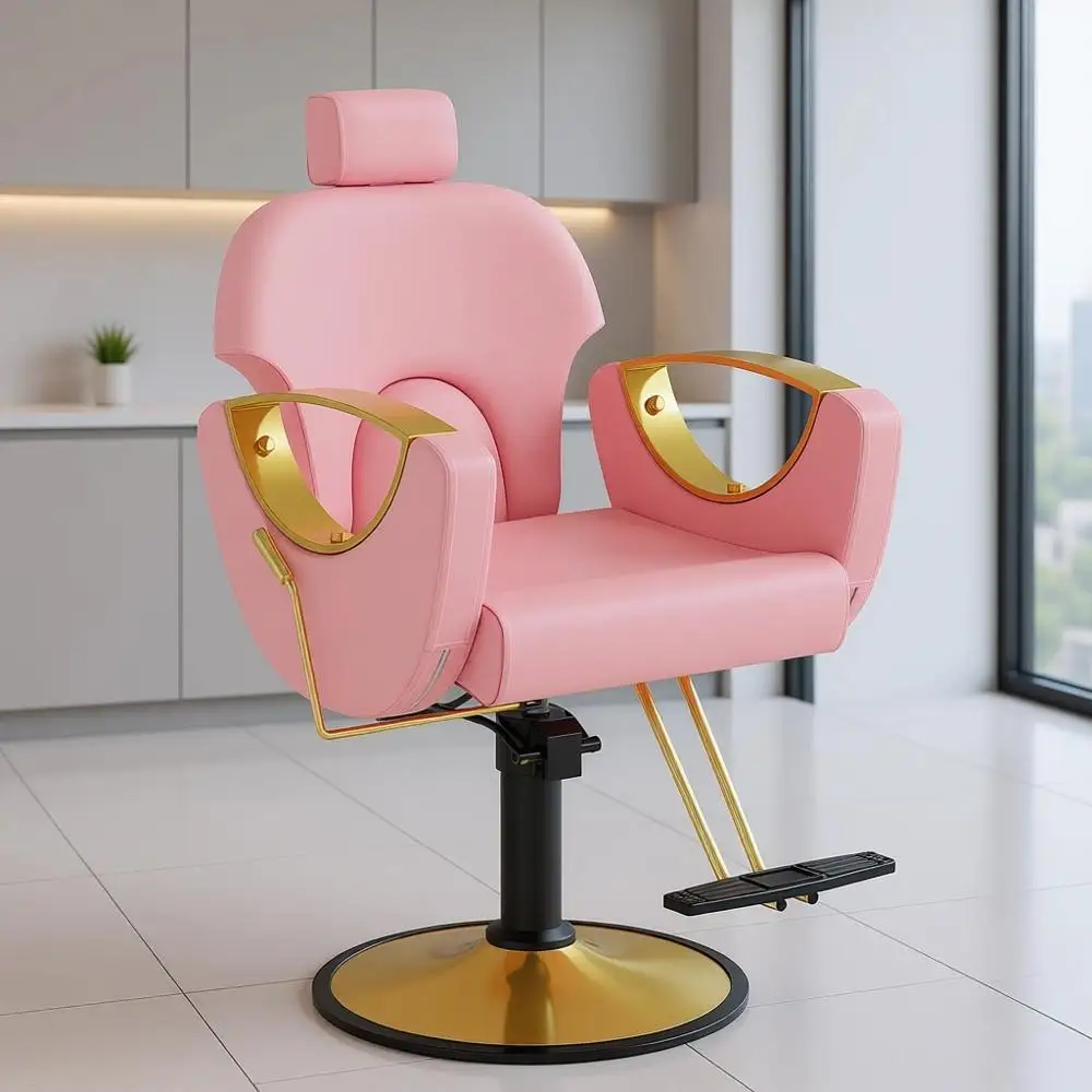 Height-Adjustable Hydraulic Reclining Salon Chair, 360° Rotation, Multi-Function Shampoo Seat for Barbershops in Pink
Height-Adjustable Hydraulic Reclining Salon Chair, 360° Rotation, Multi-Function Shampoo Seat for Barbershops in Pink