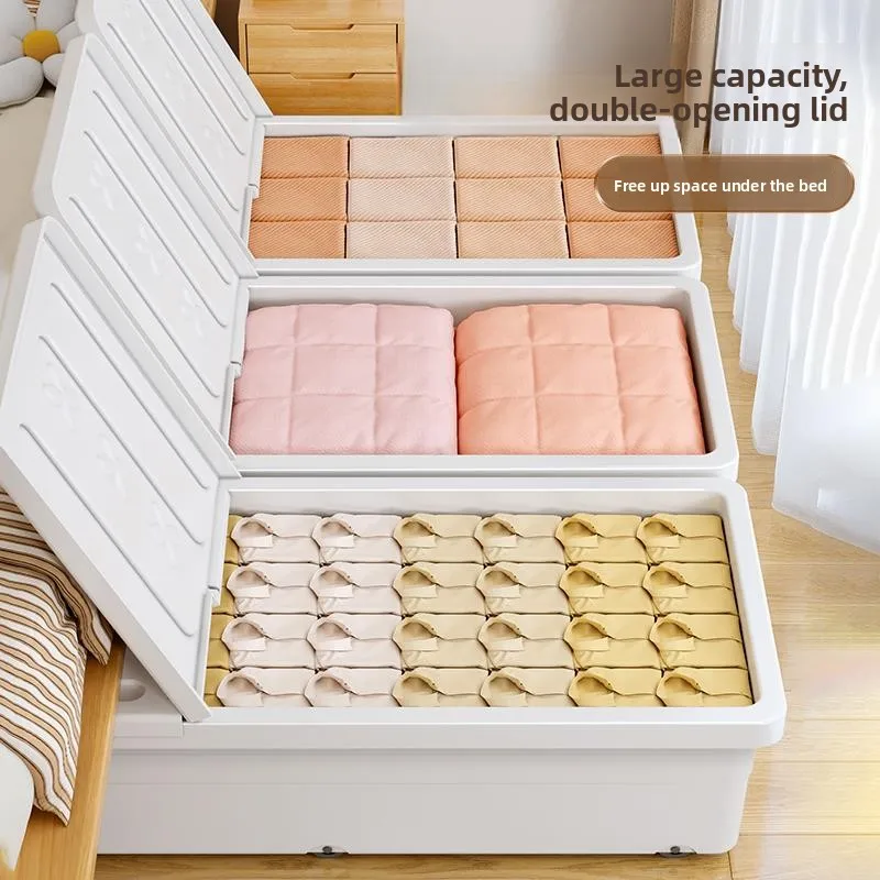 Large Capacity Underbed Storage Box with Wheels Flat Drawer Style Home Use for Clothes And Quilts Organization Underbed Box
Large Capacity Underbed Storage Box with Wheels Flat Drawer Style Home Use for Clothes And Quilts Organization Underbed Box