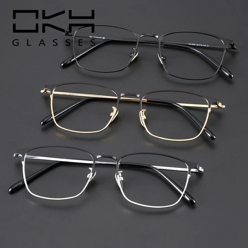 OKH Titanium Frame Reading Glasses Men's Business Metal Eyewear Anti Blue Rays Optical Eyeglasse Prescription Myopia Glasses T72
OKH Titanium Frame Reading Glasses Men's Business Metal Eyewear Anti Blue Rays Optical Eyeglasse Prescription Myopia Glasses T72