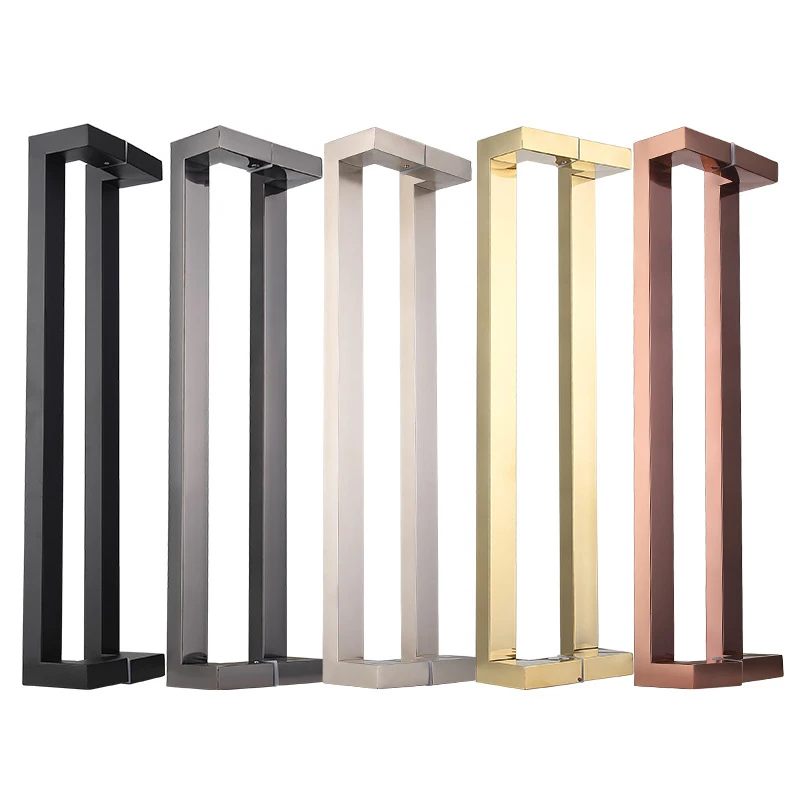 JACHOR Stainless Steel Glass Door Handle Square Tube Double Bent Moving Doors Pull Handles Shower Door Bathroom Hardware Set
JACHOR Stainless Steel Glass Door Handle Square Tube Double Bent Moving Doors Pull Handles Shower Door Bathroom Hardware Set