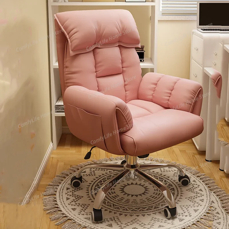 Bedroom Wheels Office Chair Reading Student Conference Backrest Comfortable Office Chair Playseat Taburete Trendy Furniture
Bedroom Wheels Office Chair Reading Student Conference Backrest Comfortable Office Chair Playseat Taburete Trendy Furniture