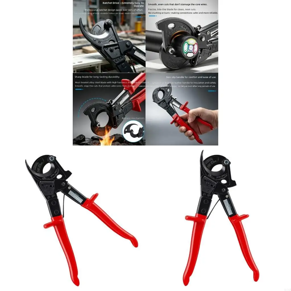 Professional Ratcheting Wire Cutter With Ergonomic Handle For Electrical Work M4YD
Professional Ratcheting Wire Cutter With Ergonomic Handle For Electrical Work M4YD