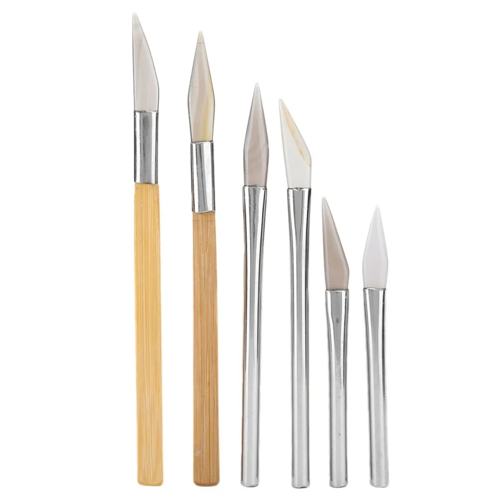 6Pcs Agate Material Agate Burnisher Different Shapes Different Sizes Carving Tools Polishing Tools Precious Metal Polishing
6Pcs Agate Material Agate Burnisher Different Shapes Different Sizes Carving Tools Polishing Tools Precious Metal Polishing
