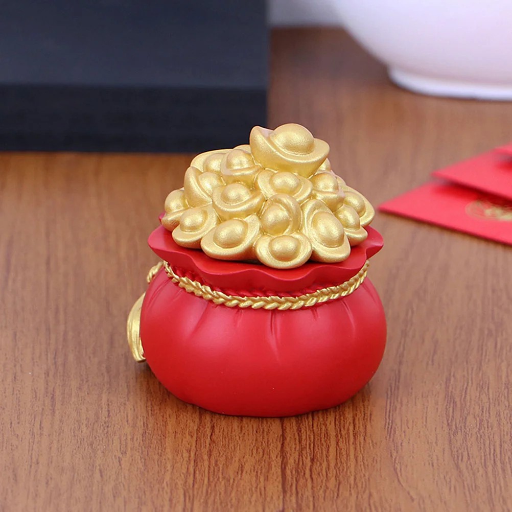 Money Bag Lucky Decoration Home Adornment Purse Ornament Fortune Chinese Style Resin Pouch Desktop Small Office
Money Bag Lucky Decoration Home Adornment Purse Ornament Fortune Chinese Style Resin Pouch Desktop Small Office