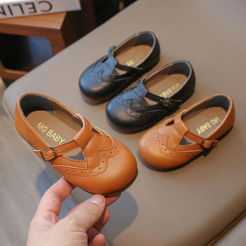 Children Mary Janes Light Black Brown Retro T-strap Shallow Girl's Flat Shoes Hook-loop Soft Cover Toe Elegant Kids Shoe 21-30
Children Mary Janes Light Black Brown Retro T-strap Shallow Girl's Flat Shoes Hook-loop Soft Cover Toe Elegant Kids Shoe 21-30