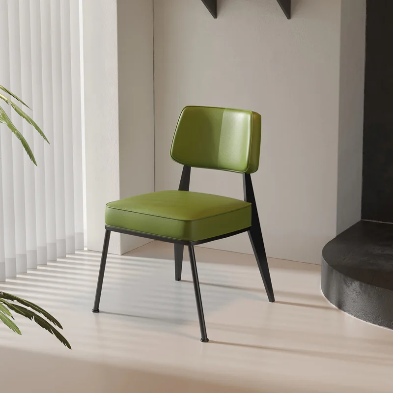 Vintage Nordic Dining Chair, Soft Backrest Cafe Bistro Stool, Iron Patio Seating for Home Use, Stylish Balcony Lounge Chair
Vintage Nordic Dining Chair, Soft Backrest Cafe Bistro Stool, Iron Patio Seating for Home Use, Stylish Balcony Lounge Chair