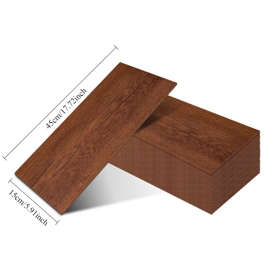 Self-adhesive wall-mounted floor 15X45CM wood grain wall-mounted floor-mounted floor-mounted office decoration
Self-adhesive wall-mounted floor 15X45CM wood grain wall-mounted floor-mounted floor-mounted office decoration