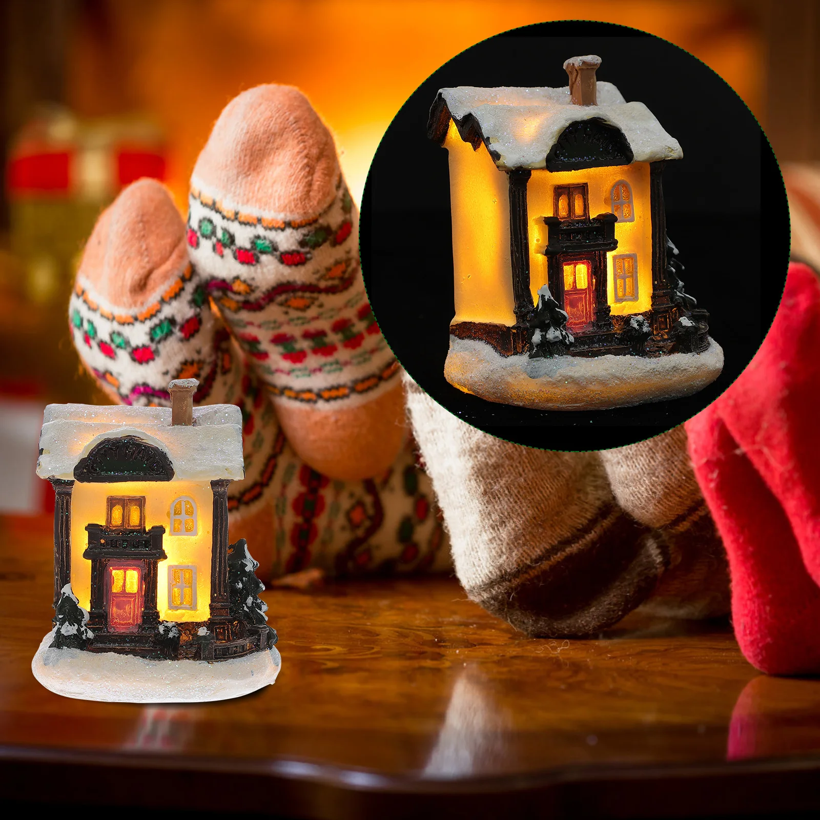 Resin Small House Ornaments Mini Decor Christmas Decorations Festival Gift Xmas Shaped Decors Adornment Model Fall Home
Resin Small House Ornaments Mini Decor Christmas Decorations Festival Gift Xmas Shaped Decors Adornment Model Fall Home