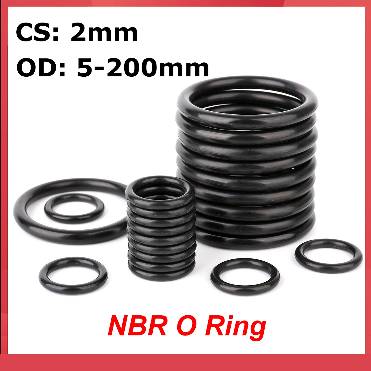 5/10/20pcs NBR O Ring CS 2mm OD 5-200mm Nitrile Rubber O-Ring Seals Washer Sealing Gaskets Oil Resistant High Temperature Oring
5/10/20pcs NBR O Ring CS 2mm OD 5-200mm Nitrile Rubber O-Ring Seals Washer Sealing Gaskets Oil Resistant High Temperature Oring