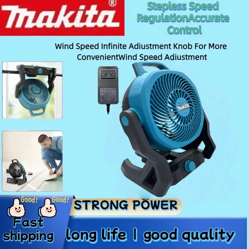 Makita BL1830 M18 DCB200 Портативный вентилятор для кемпинга Настольный напольный вентилятор с питанием от литиевой батареи 18 В 20 В
Makita BL1830 M18 DCB200 Портативный вентилятор для кемпинга Настольный напольный вентилятор с питанием от литиевой батареи 18 В 20 В
