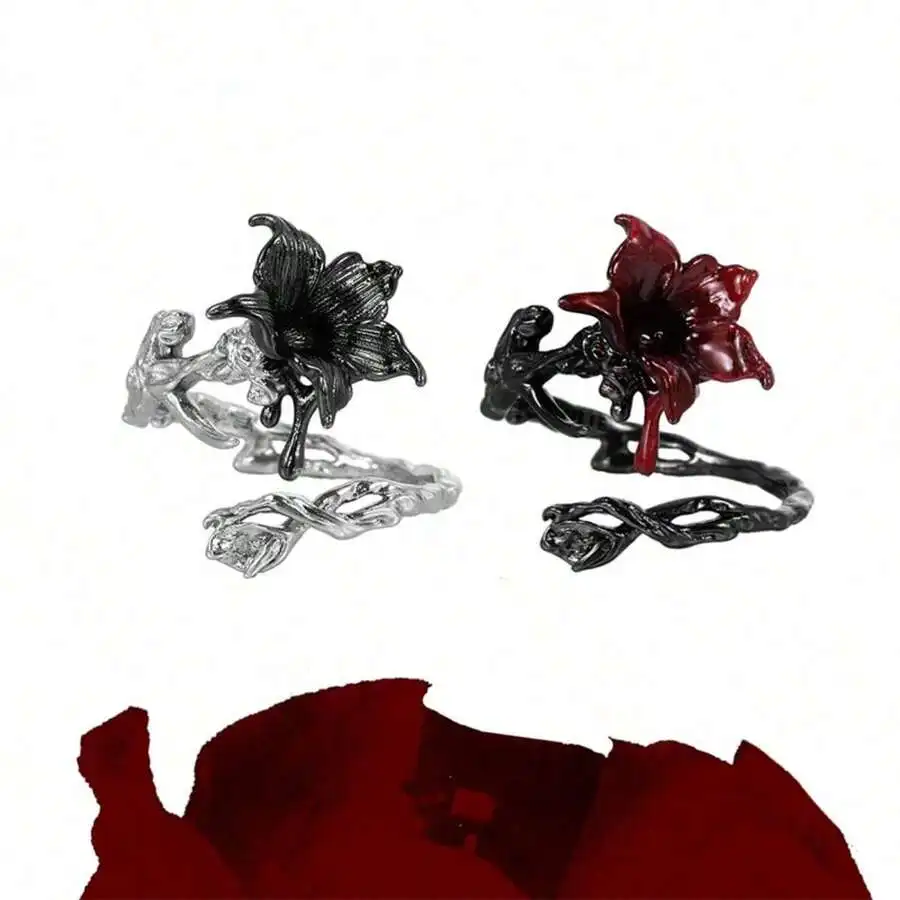 Gothic Flower Ring For Women Unisex Dark Style Y2K Spicy Girl Fashion Jewelry
Gothic Flower Ring For Women Unisex Dark Style Y2K Spicy Girl Fashion Jewelry