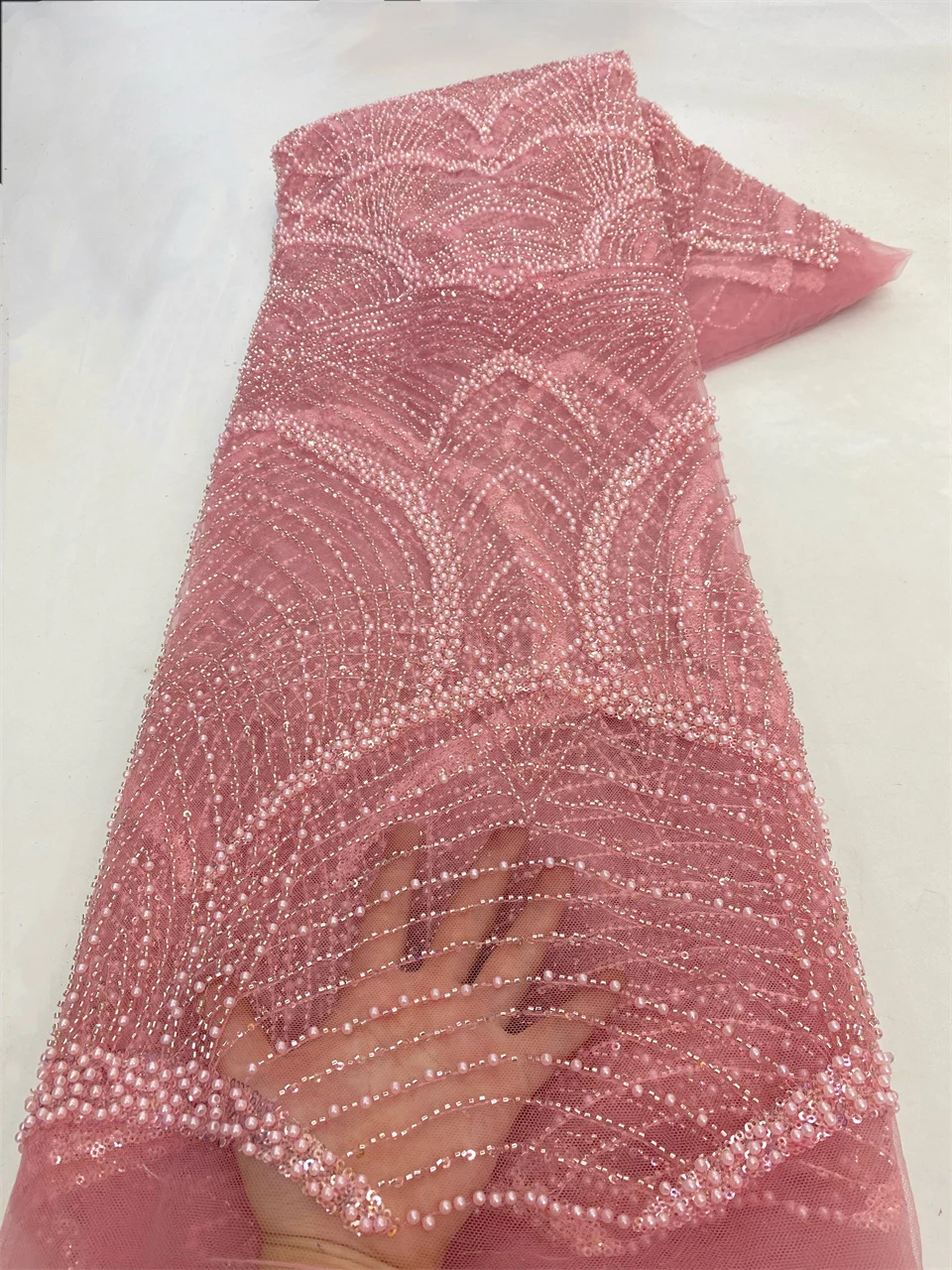 African Lace Fabric 2024 Handmade Beaded Lace Fabric France Sequins Nigerian Embroidery Bridal Mesh Lace Fabric for SewingXZ5867
African Lace Fabric 2024 Handmade Beaded Lace Fabric France Sequins Nigerian Embroidery Bridal Mesh Lace Fabric for SewingXZ5867