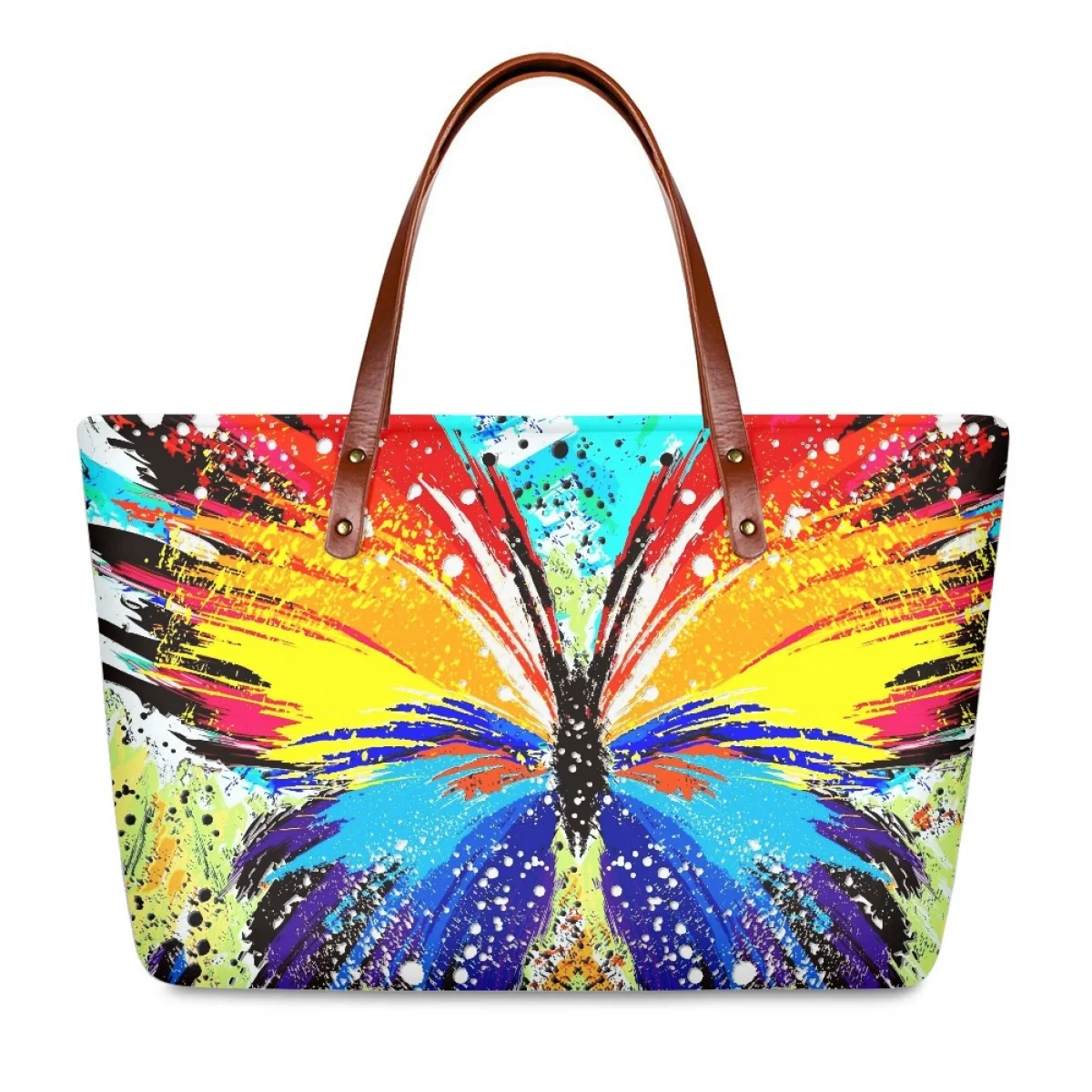 Large Capacity Handbags for Ladies New Hot Art Butterfly Design Printed Shoulder Bag Women's Casual Travel Shopping Tote Bag
Large Capacity Handbags for Ladies New Hot Art Butterfly Design Printed Shoulder Bag Women's Casual Travel Shopping Tote Bag