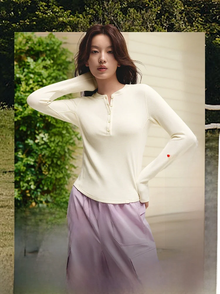 Banana Le Henry Long Sve T-irt Women's Low Ne Base irt Slim Fit Warmth Autumn Winter White Top Casual Sle
Banana Le Henry Long Sve T-irt Women's Low Ne Base irt Slim Fit Warmth Autumn Winter White Top Casual Sle