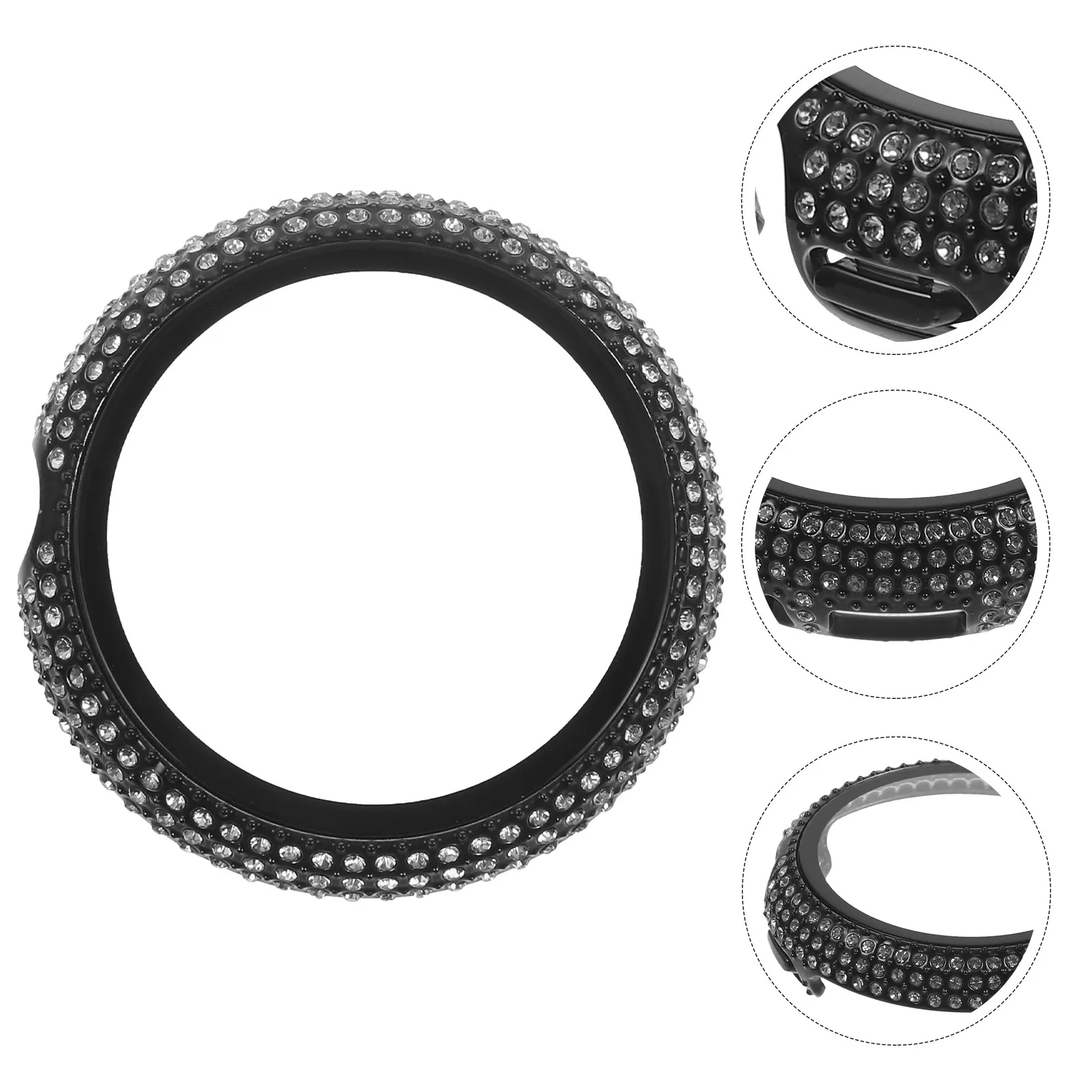 Smartwatch Protective Case Hard Pc Material Tempered Glass Screen Protector Full Rhinestone Cover Scratch Proof Decorative Watch
Smartwatch Protective Case Hard Pc Material Tempered Glass Screen Protector Full Rhinestone Cover Scratch Proof Decorative Watch