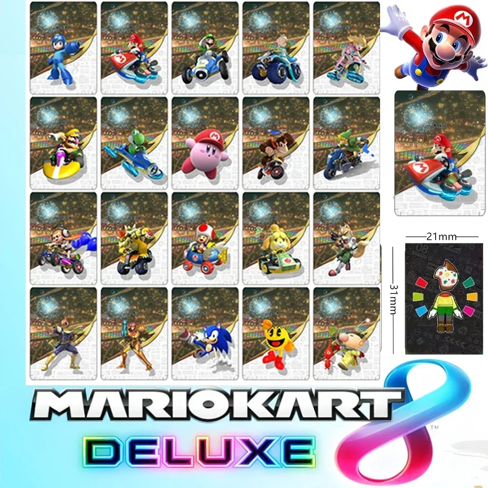 New 21pcs Mario Kart 8 Amiibos Cards NFC Tag Cards for Switch and Wii U--Mario Kart 8 Deluxe NTAG215 Chip Cards
New 21pcs Mario Kart 8 Amiibos Cards NFC Tag Cards for Switch and Wii U--Mario Kart 8 Deluxe NTAG215 Chip Cards