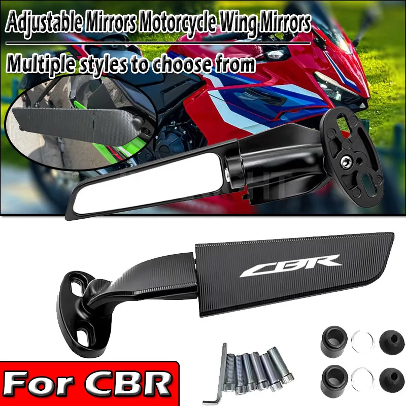 For CBR 125R 250R 500R 600RR 650R Motorcycle Mirror Modified Wind Wing Adjustable Rotating Rearview Mirror Moto Accessories
For CBR 125R 250R 500R 600RR 650R Motorcycle Mirror Modified Wind Wing Adjustable Rotating Rearview Mirror Moto Accessories