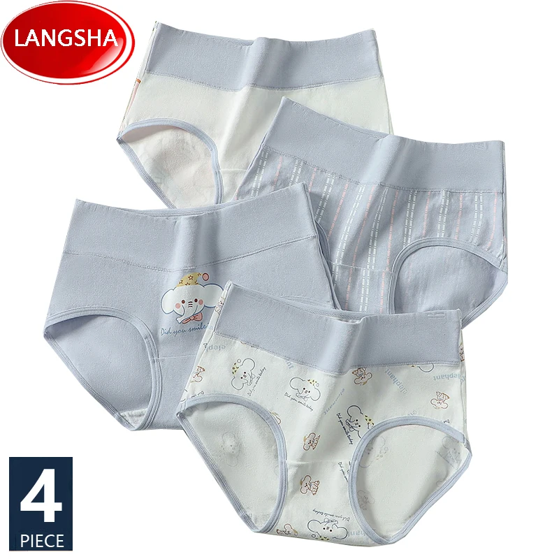 High Waist Body Shaper Underwear 4Pcs Cotton Women's Panties Plus Size M-5XL Breathable Print Girls Briefs Soft Female Lingerie
High Waist Body Shaper Underwear 4Pcs Cotton Women's Panties Plus Size M-5XL Breathable Print Girls Briefs Soft Female Lingerie