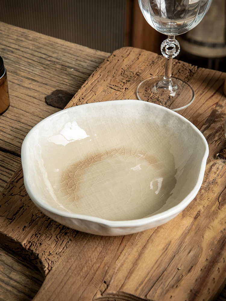 Premium 7.5 Inch Crackle Glaze Ceramic Bowl Stylish Salad Serving Bowl for Dining
Premium 7.5 Inch Crackle Glaze Ceramic Bowl Stylish Salad Serving Bowl for Dining