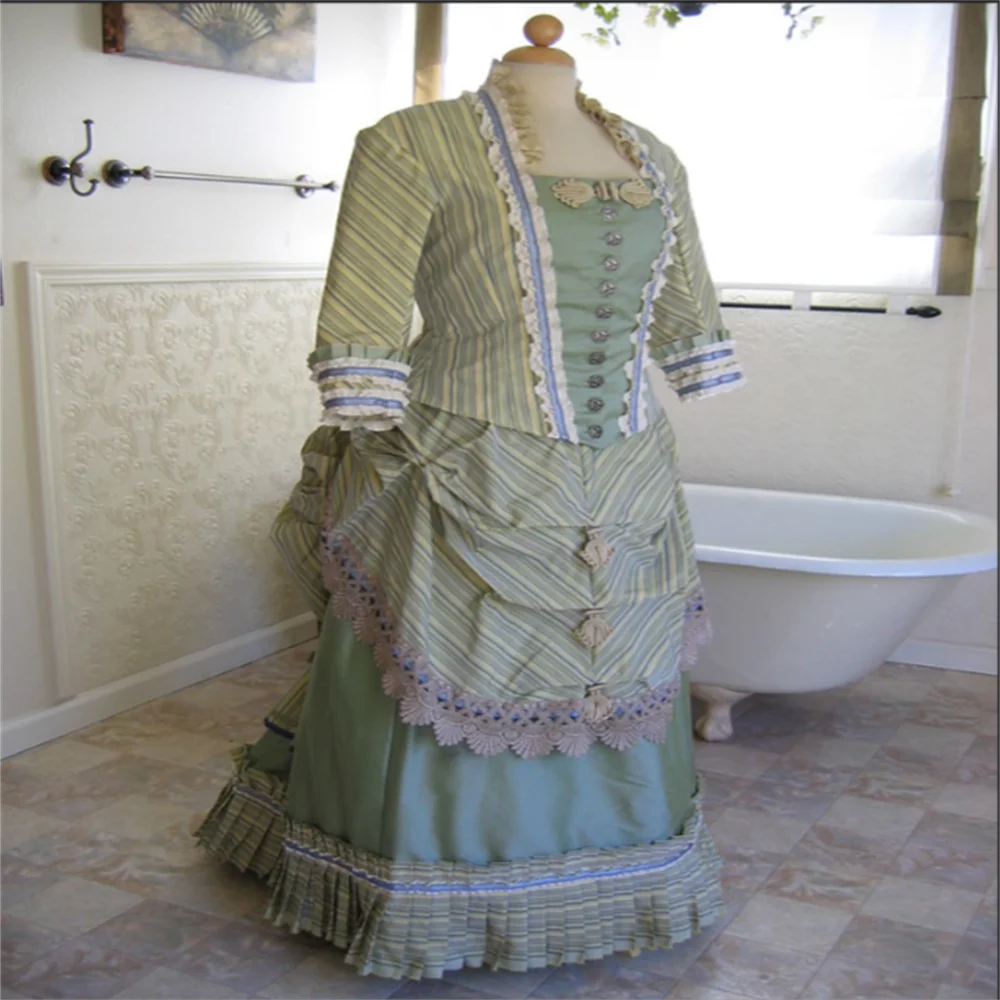 1870s Victorian Edwardian Duchess Day Dress Gothic Steampunk Civil War Southern Tea Party Ball Gown
1870s Victorian Edwardian Duchess Day Dress Gothic Steampunk Civil War Southern Tea Party Ball Gown