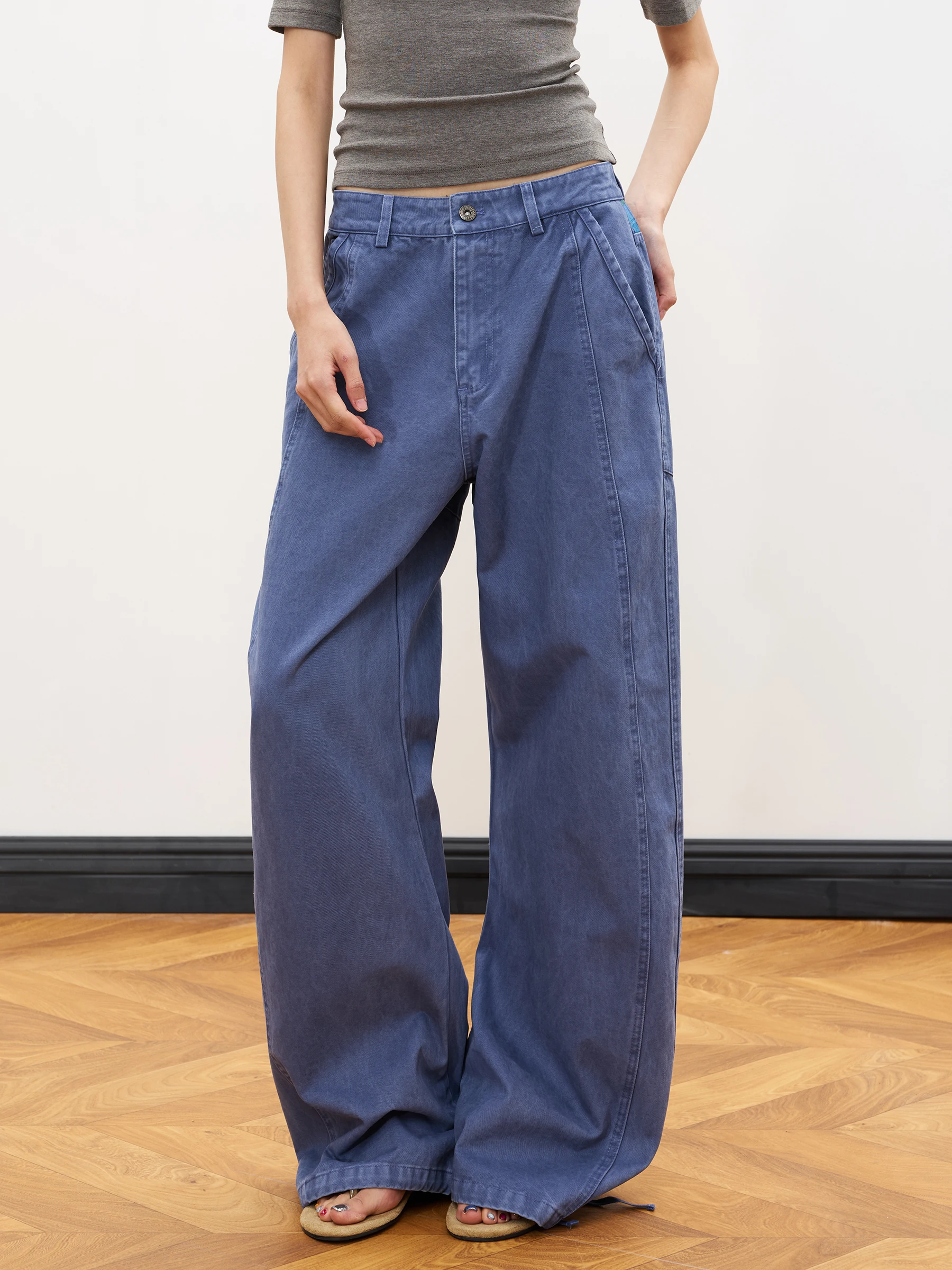 American Style JUNECUT Casual Pants Vintage Washed Loose Patchwork Plaid Knife Comfortable All-Match Ladies Trousers
American Style JUNECUT Casual Pants Vintage Washed Loose Patchwork Plaid Knife Comfortable All-Match Ladies Trousers
