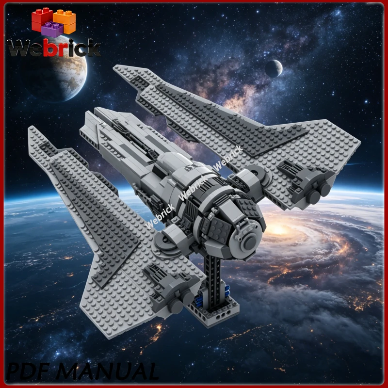 Sci-fi Space Combat Ship Building Blocks Interstellar Vessel MOC Model High Detail Simulation Spaceship Assembly 968PCS
Sci-fi Space Combat Ship Building Blocks Interstellar Vessel MOC Model High Detail Simulation Spaceship Assembly 968PCS