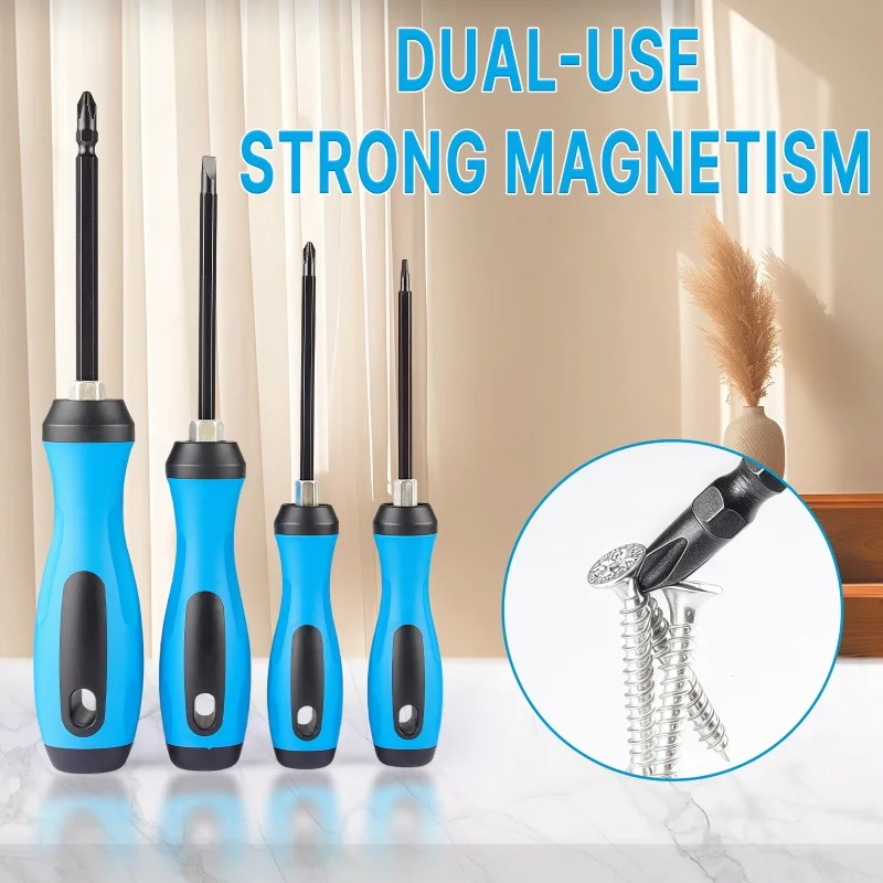 Maibu Dual-Purpose Screwdriver, Strong Magnetic Short Model, Phillips and Flathead Double-Ended Screwdriver, Chrome Vanadium Steel High Hardness Small Screwdriver
Maibu Dual-Purpose Screwdriver, Strong Magnetic Short Model, Phillips and Flathead Double-Ended Screwdriver, Chrome Vanadium Steel High Hardness Small Screwdriver