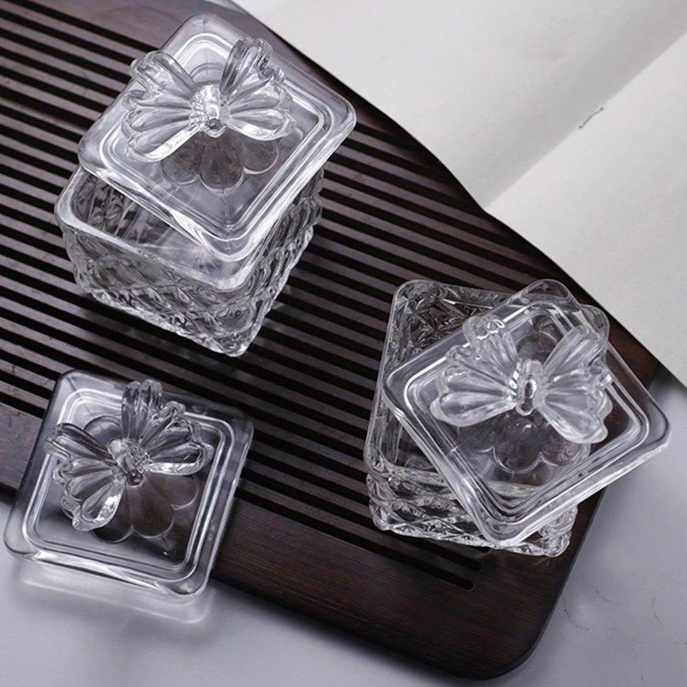 Butterfly Lid Glass Candy Jar Square Glass Storage Container Removable Lid for Home Kitchen Snacks Nuts Chocolates Cookies
Butterfly Lid Glass Candy Jar Square Glass Storage Container Removable Lid for Home Kitchen Snacks Nuts Chocolates Cookies