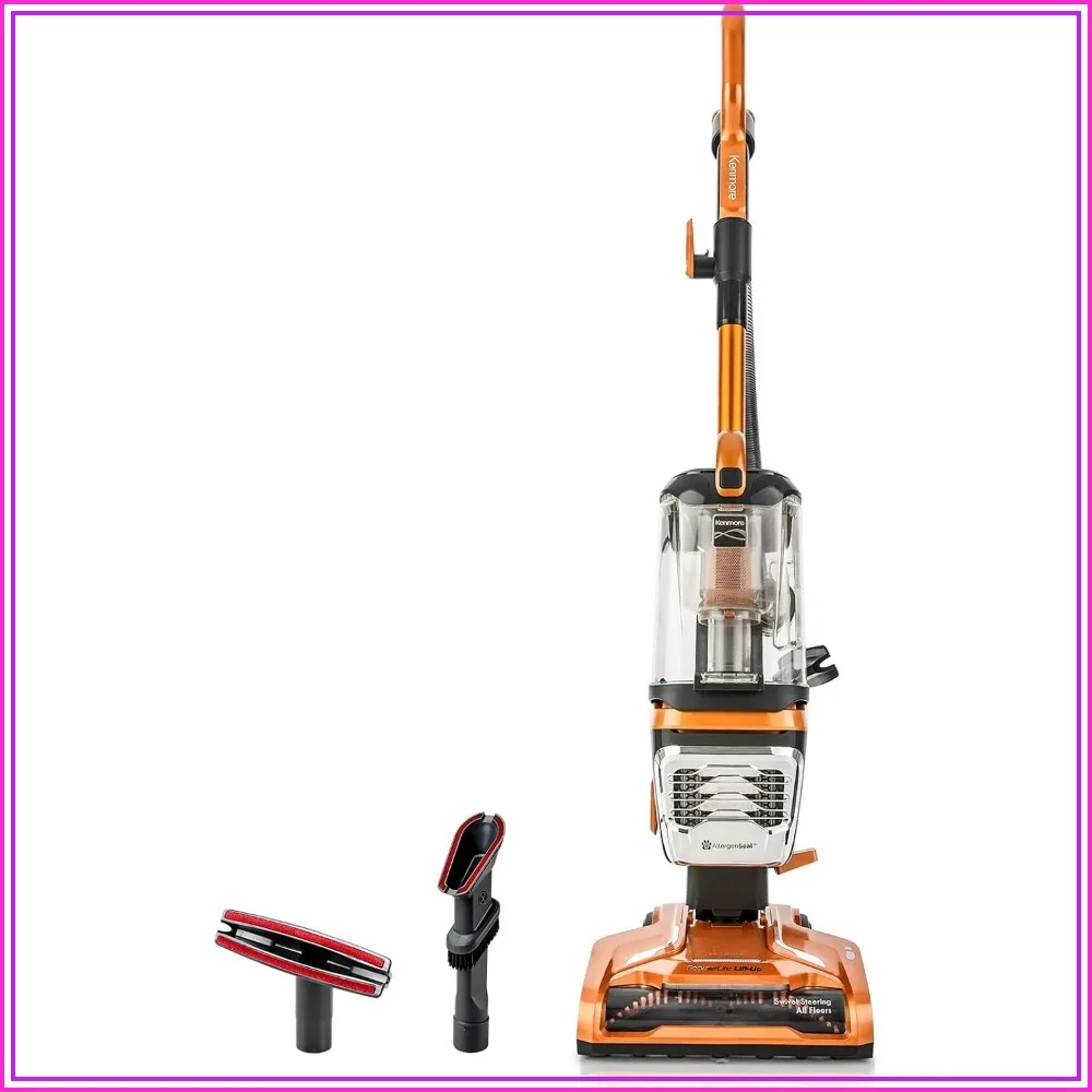 Lightweight Upright Vacuum with Lift-Up Technology, HEPA Filter, 2 Motors, LED Headlight, for Carpet & Hard Floor, Orange
Lightweight Upright Vacuum with Lift-Up Technology, HEPA Filter, 2 Motors, LED Headlight, for Carpet & Hard Floor, Orange