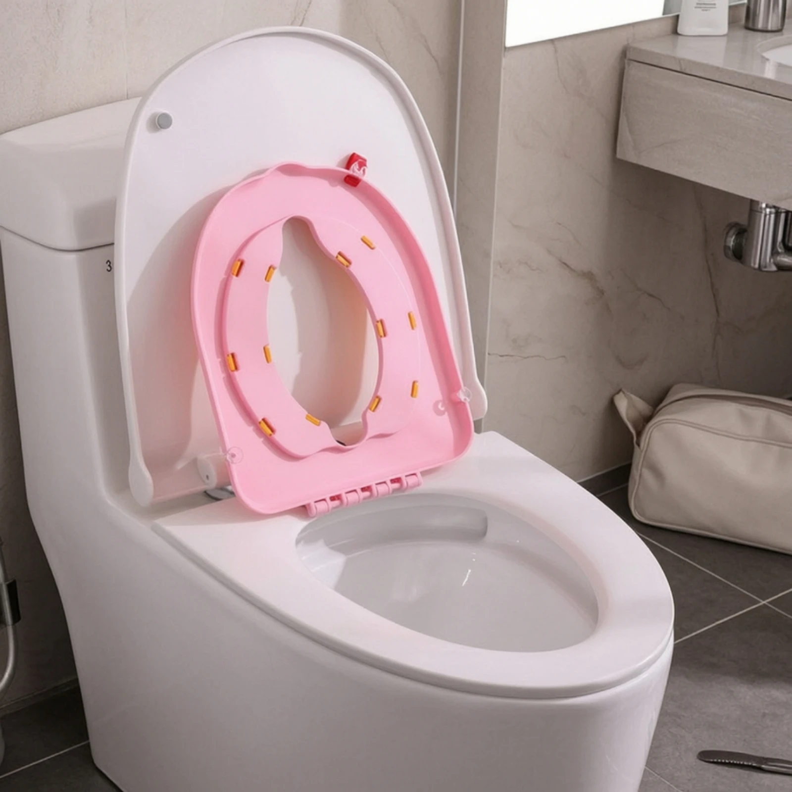 Toilet Seat Cushion Supportive Toilet Seat with Hanging Hook Lightweight Compact for Toddlers, Bathroom
Toilet Seat Cushion Supportive Toilet Seat with Hanging Hook Lightweight Compact for Toddlers, Bathroom