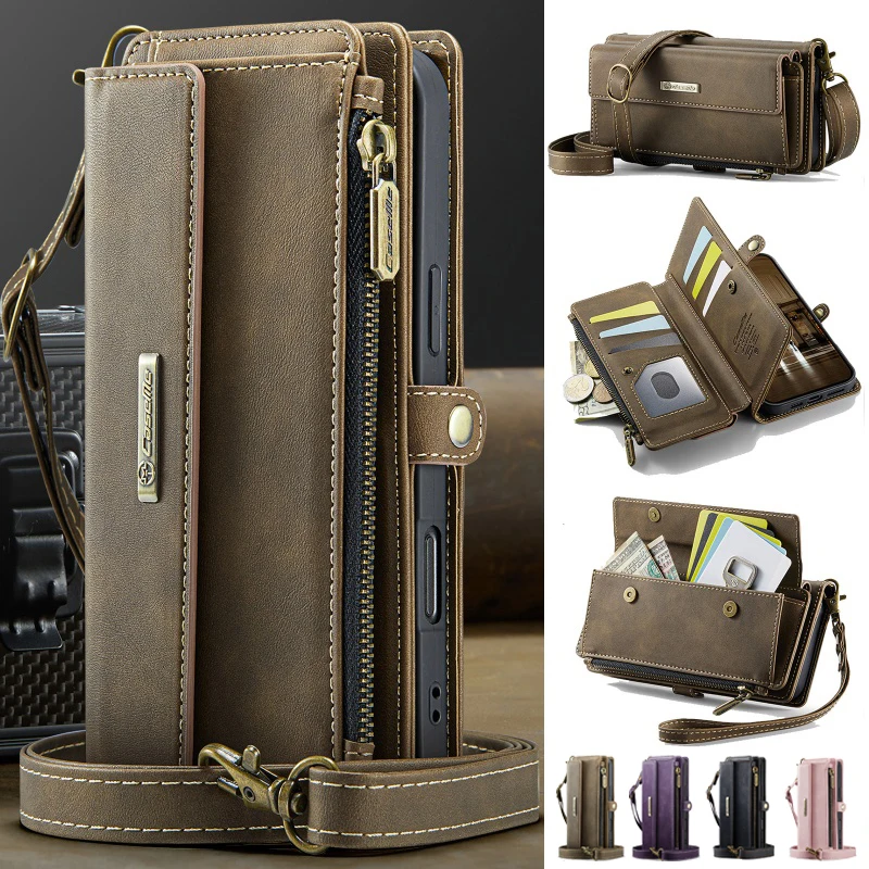 CaseMe Lanyard Leather Zip Wallet Card Phone Case for iPhone 17 Air 16E 16 Pro Max 15 Plus 14 13 12 11 X XR XS Crossbody Cover
CaseMe Lanyard Leather Zip Wallet Card Phone Case for iPhone 17 Air 16E 16 Pro Max 15 Plus 14 13 12 11 X XR XS Crossbody Cover