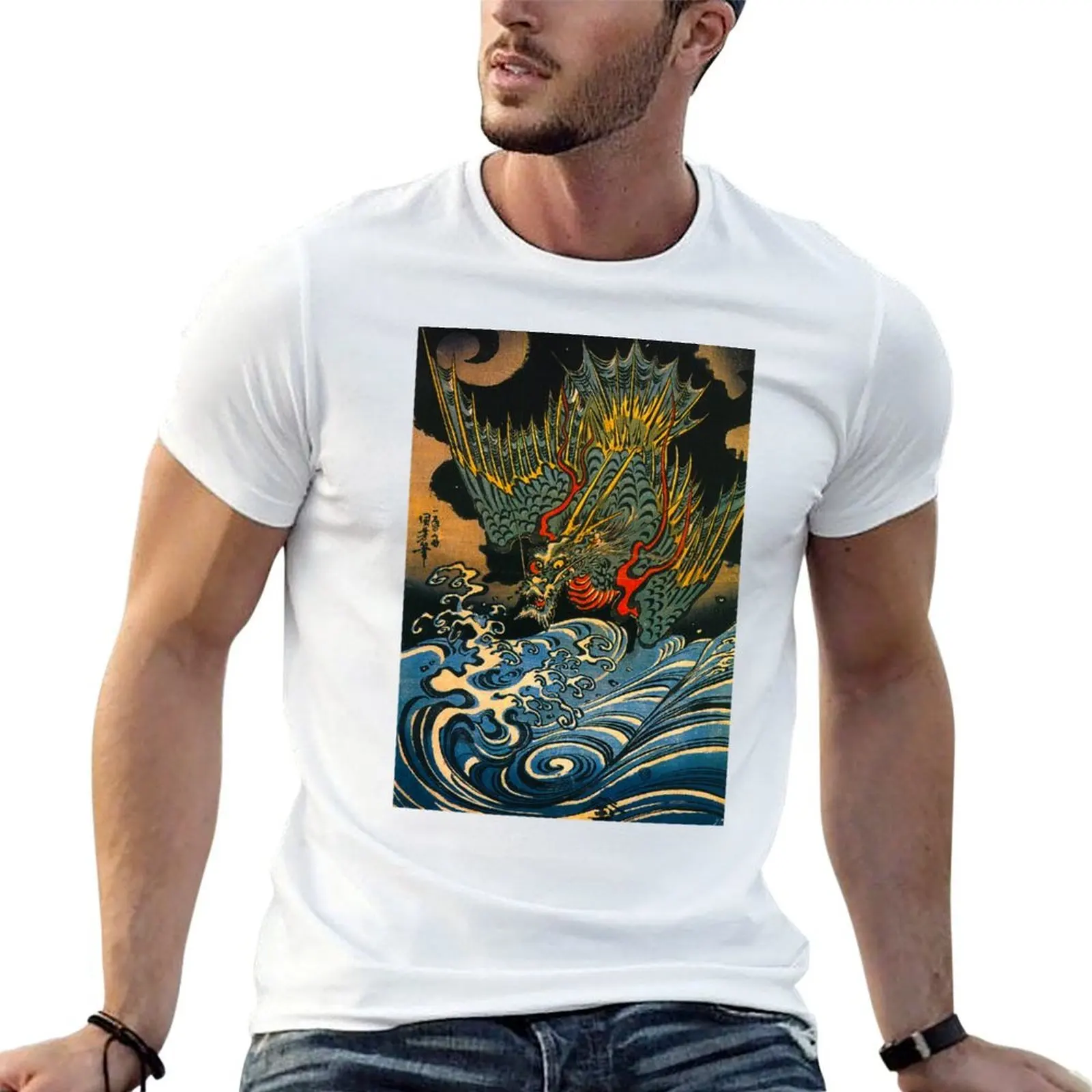 Giant Wave And Dragon Hiroshige Japanese Retro Art Hokusai Ukiyo-e T-Shirt t shirt for man man t shirts for men T-Shirt
Giant Wave And Dragon Hiroshige Japanese Retro Art Hokusai Ukiyo-e T-Shirt t shirt for man man t shirts for men T-Shirt
