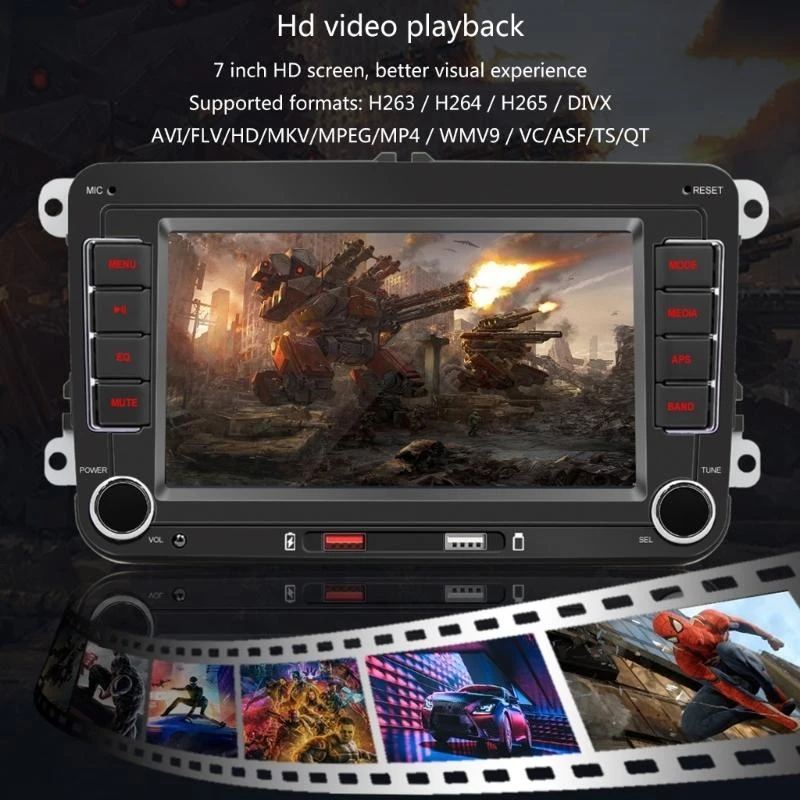 547B FM Radio Receiver Auto Car Stereo with 7" Touchscreens Rear View Camera 60Wx4
547B FM Radio Receiver Auto Car Stereo with 7" Touchscreens Rear View Camera 60Wx4