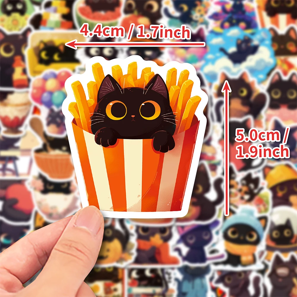 10/30/50pcs Cute Black Cat Cartoon Stickers Waterproof PVC Decals Kid DIY Toy Skateboard Luggage Notebook Funny Graffiti Sticker
10/30/50pcs Cute Black Cat Cartoon Stickers Waterproof PVC Decals Kid DIY Toy Skateboard Luggage Notebook Funny Graffiti Sticker