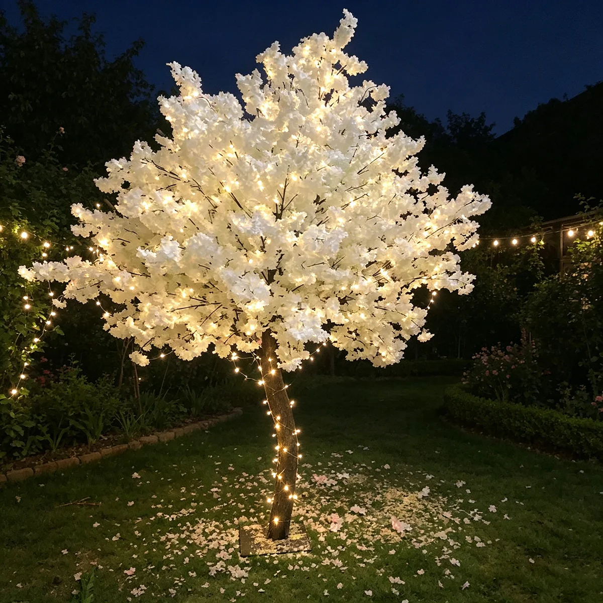 White Artificial Cherry Blossom Tree Home Decoration Plant Ornament Artificial Tree for Living Room Wedding Party
White Artificial Cherry Blossom Tree Home Decoration Plant Ornament Artificial Tree for Living Room Wedding Party