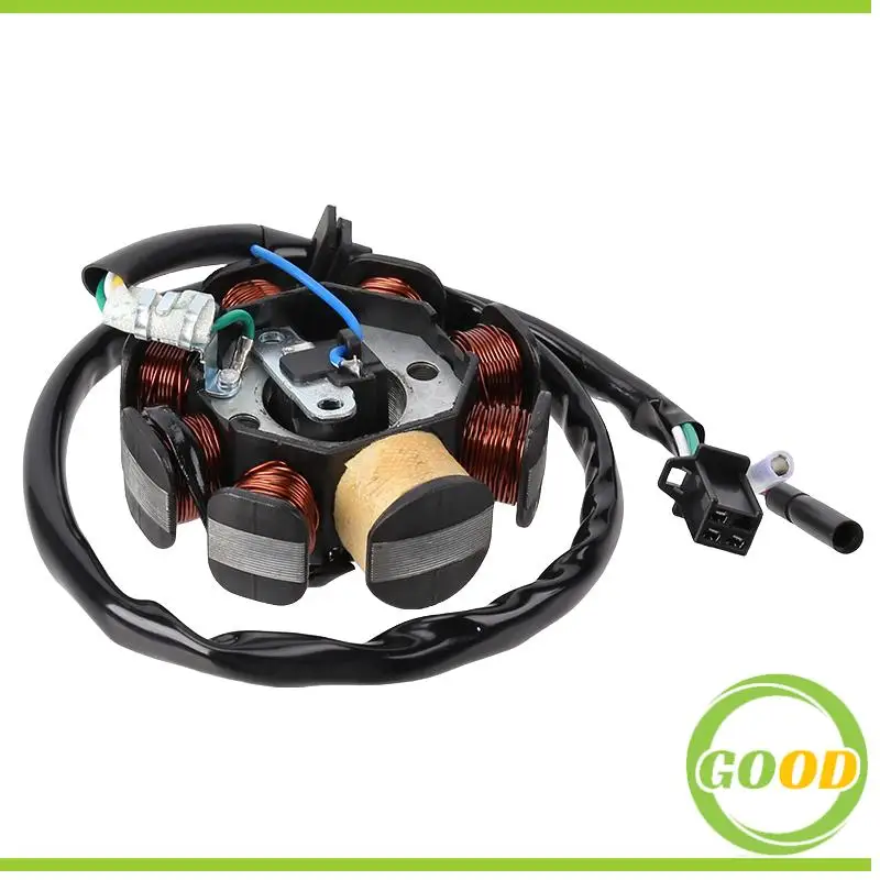 Glixal 8-coil Magneto Alternator Stator for GY6 125cc 150cc 152QMI 157QMJ Chinese Scooter Moped ATV Go Kart Quad Engine
Glixal 8-coil Magneto Alternator Stator for GY6 125cc 150cc 152QMI 157QMJ Chinese Scooter Moped ATV Go Kart Quad Engine