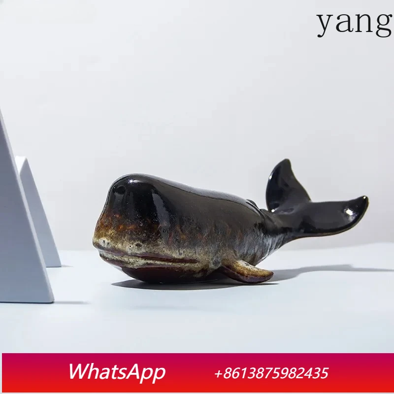 Creative Whale Ceramic Sculpture Modern Crafts Porcelain Ornaments Desk Decoration Simulated Whale Statue Room Aesthetic Decor
Creative Whale Ceramic Sculpture Modern Crafts Porcelain Ornaments Desk Decoration Simulated Whale Statue Room Aesthetic Decor