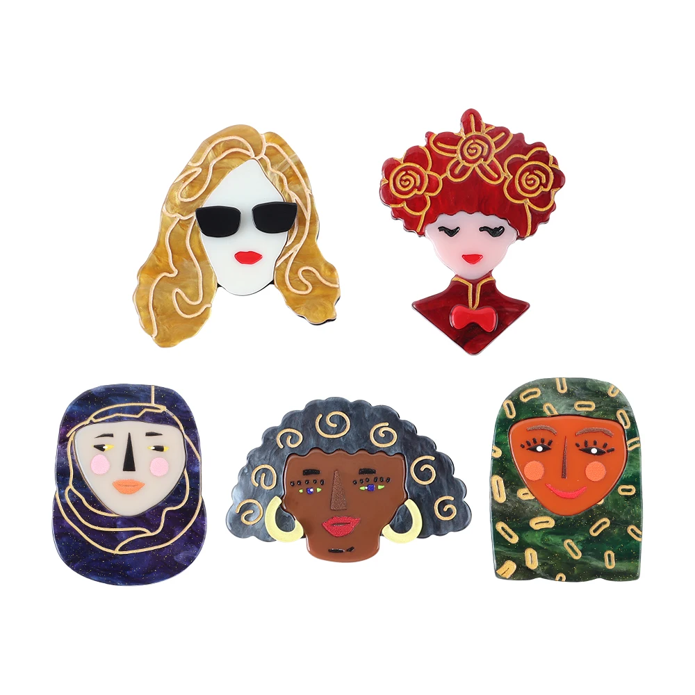 New Design Ethnic Figure Acrylic Brooches For Women Vintage Figure Head Badge Lapel Pins Brooch Backpack Collar Jewelry Gift
New Design Ethnic Figure Acrylic Brooches For Women Vintage Figure Head Badge Lapel Pins Brooch Backpack Collar Jewelry Gift