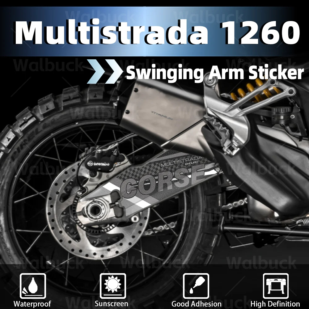 For Multistrada 1260 enduro 1200 enduro 2014-2019 Motorcycle Swingarm Frosted Sticker Protection Decal Waterproof Accessories
For Multistrada 1260 enduro 1200 enduro 2014-2019 Motorcycle Swingarm Frosted Sticker Protection Decal Waterproof Accessories