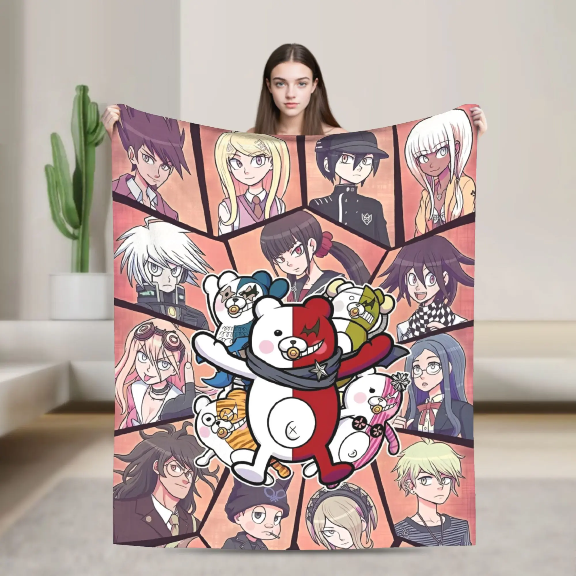 Danganronpa Japanese Anime Throw Blanket for Couch Soft Cozy Plush Blanket 50x60 Inch Multi-size Bedspreads for All Seasons
Danganronpa Japanese Anime Throw Blanket for Couch Soft Cozy Plush Blanket 50x60 Inch Multi-size Bedspreads for All Seasons