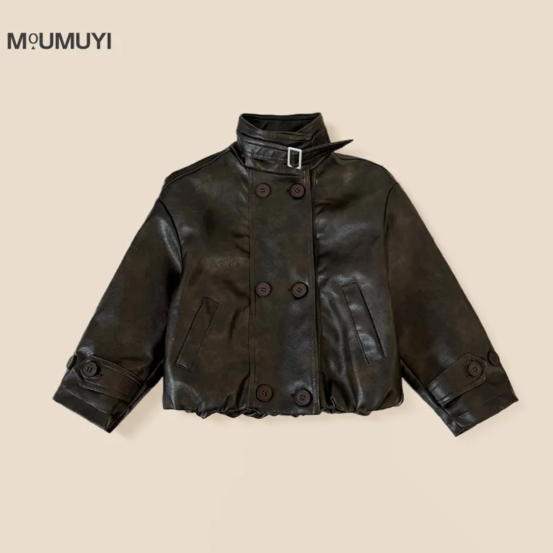 Boys Solid Color Leather Jacket 2026 Spring NewCasual Stand-up Collar Long Sleeve Spring and Autumn Jacket Locomotive Jacket
Boys Solid Color Leather Jacket 2026 Spring NewCasual Stand-up Collar Long Sleeve Spring and Autumn Jacket Locomotive Jacket
