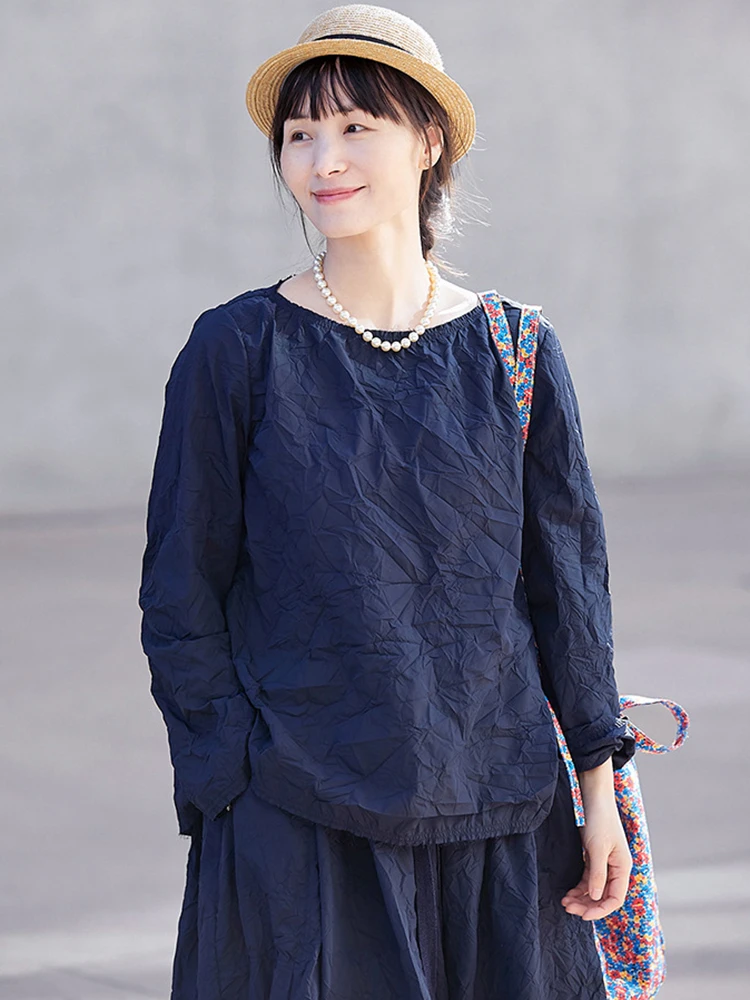 Women Long Sleeve Cotton Shirt New Arrival 2025 Spring Vintage Style O-neck Solid Color Loose Female Casual Tops Shirts M1399
Women Long Sleeve Cotton Shirt New Arrival 2025 Spring Vintage Style O-neck Solid Color Loose Female Casual Tops Shirts M1399