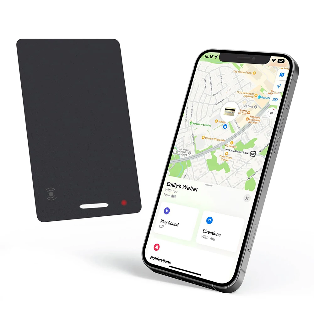 Wallet Tracker Card Finder Wireless Charging Smart Tag Anti-lost Item Locator for Luggage Suitcase Key Works with Apple Find My
Wallet Tracker Card Finder Wireless Charging Smart Tag Anti-lost Item Locator for Luggage Suitcase Key Works with Apple Find My