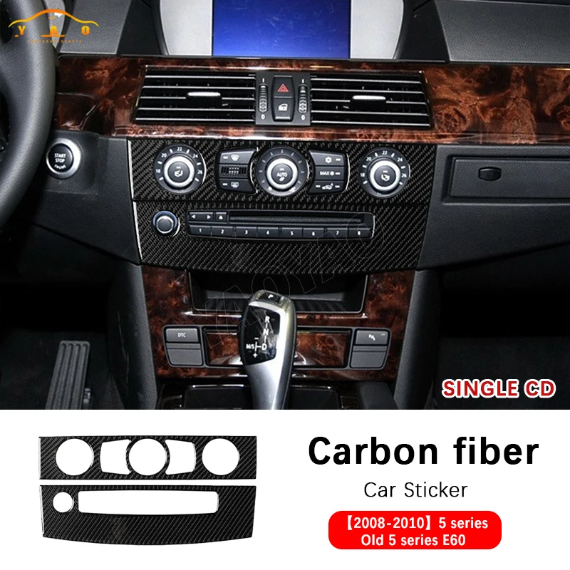 Carbon Fiber For BMW 5 Series E60 2004-2010 Car Central Console Air Conditioning CD Panel Trim Cover
Carbon Fiber For BMW 5 Series E60 2004-2010 Car Central Console Air Conditioning CD Panel Trim Cover