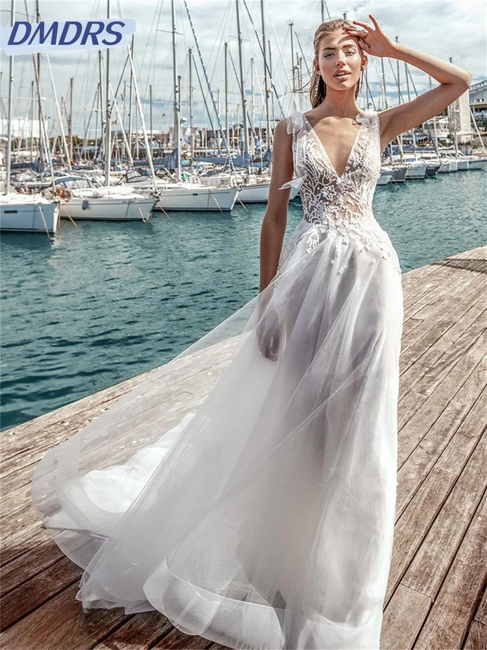Sexy V Neck Bridal Gown 2024 Elegant Applique Wedding Dress Classic Lace A Line Backless Dresses Vestidos De Novia
Sexy V Neck Bridal Gown 2024 Elegant Applique Wedding Dress Classic Lace A Line Backless Dresses Vestidos De Novia
