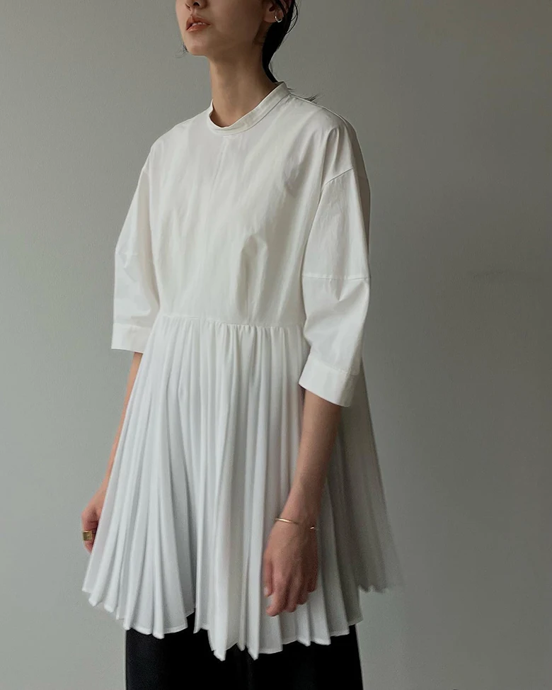 White Cotton Bubble Sleeve Shirt Stand Collar Five Inches Commute Style Women's High Waist Thin Fabric Cool Feeling Zipper Cl...
White Cotton Bubble Sleeve Shirt Stand Collar Five Inches Commute Style Women's High Waist Thin Fabric Cool Feeling Zipper Cl...